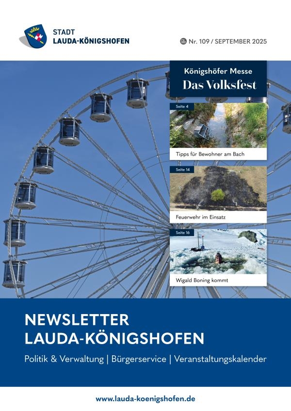 Deckblatt Newsletter Nr. 109