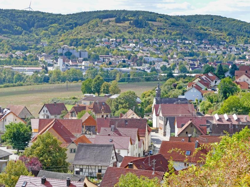 Blick auf Marbach